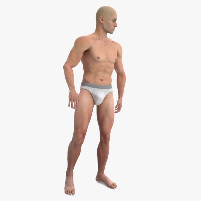 3D model Athletic Male Figure in Underwear 2