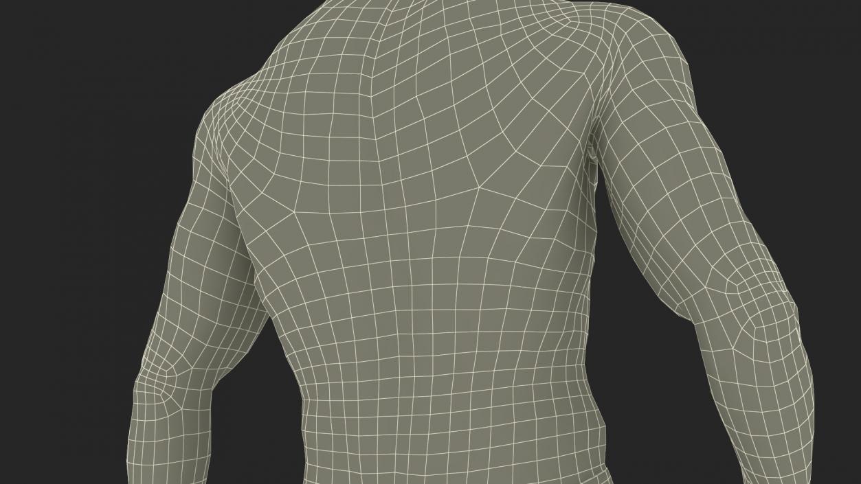 3D model Athletic Male Figure in Underwear 2