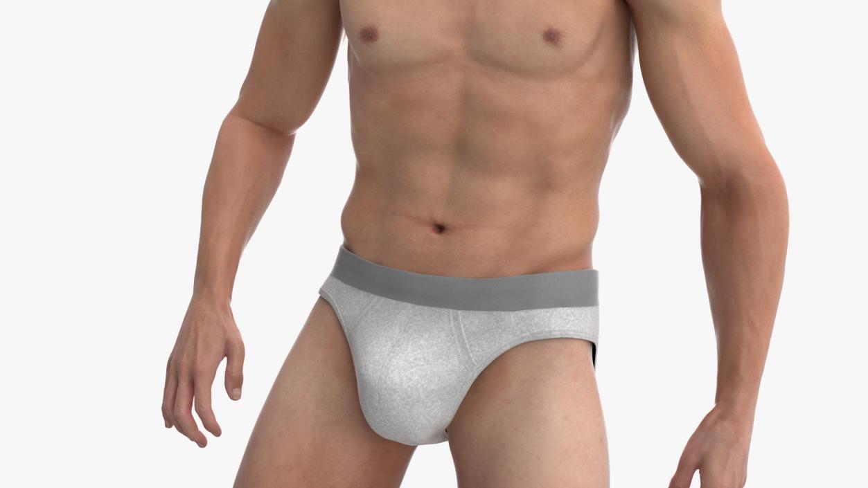 3D model Athletic Male Figure in Underwear 2