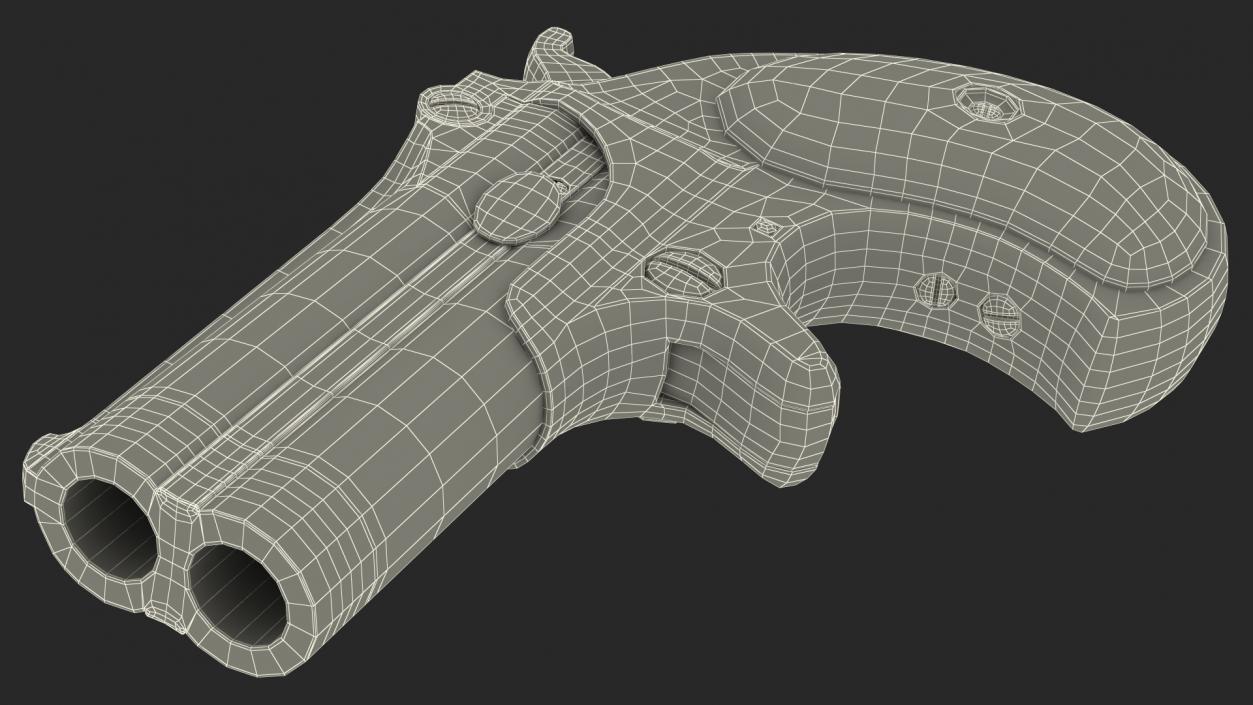 Remington Gun Model 95 Derringer 3D