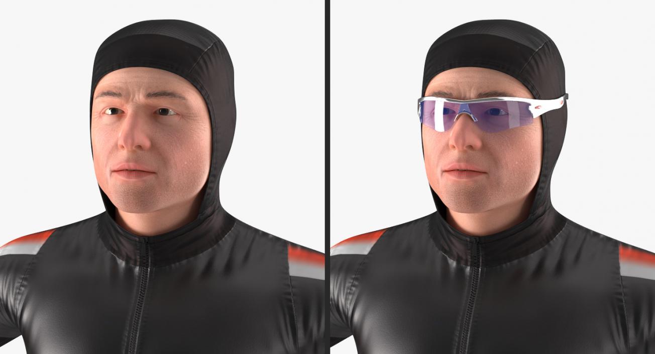 Speed Skater Generic 2 Rigged 3D model