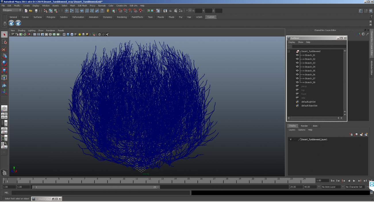 Desert Tumbleweed 3D