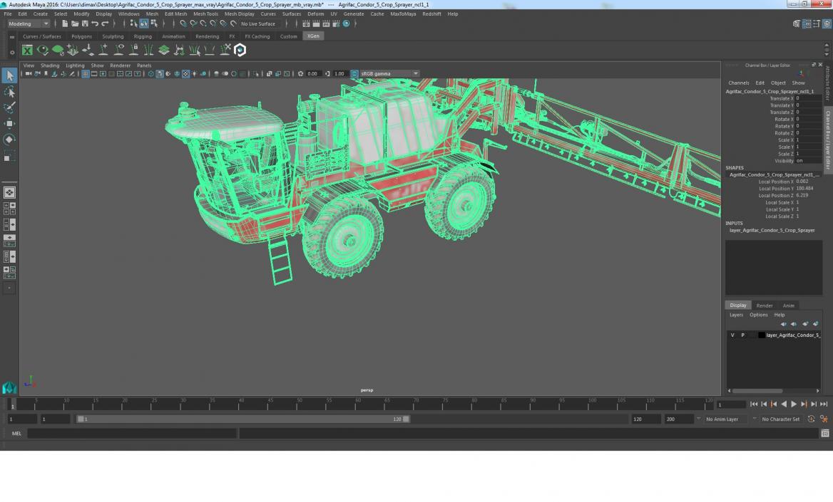 Agrifac Condor 5 Crop Sprayer 3D model