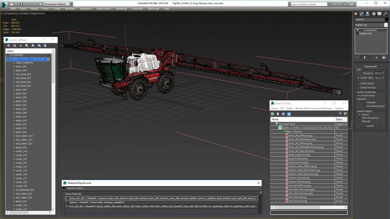 Agrifac Condor 5 Crop Sprayer 3D model