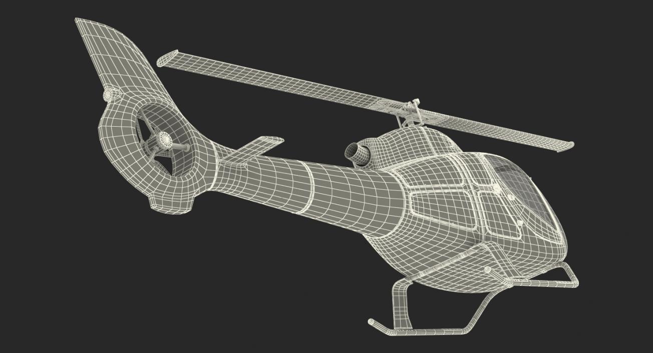 3D Helicopter RT216 Rigged model