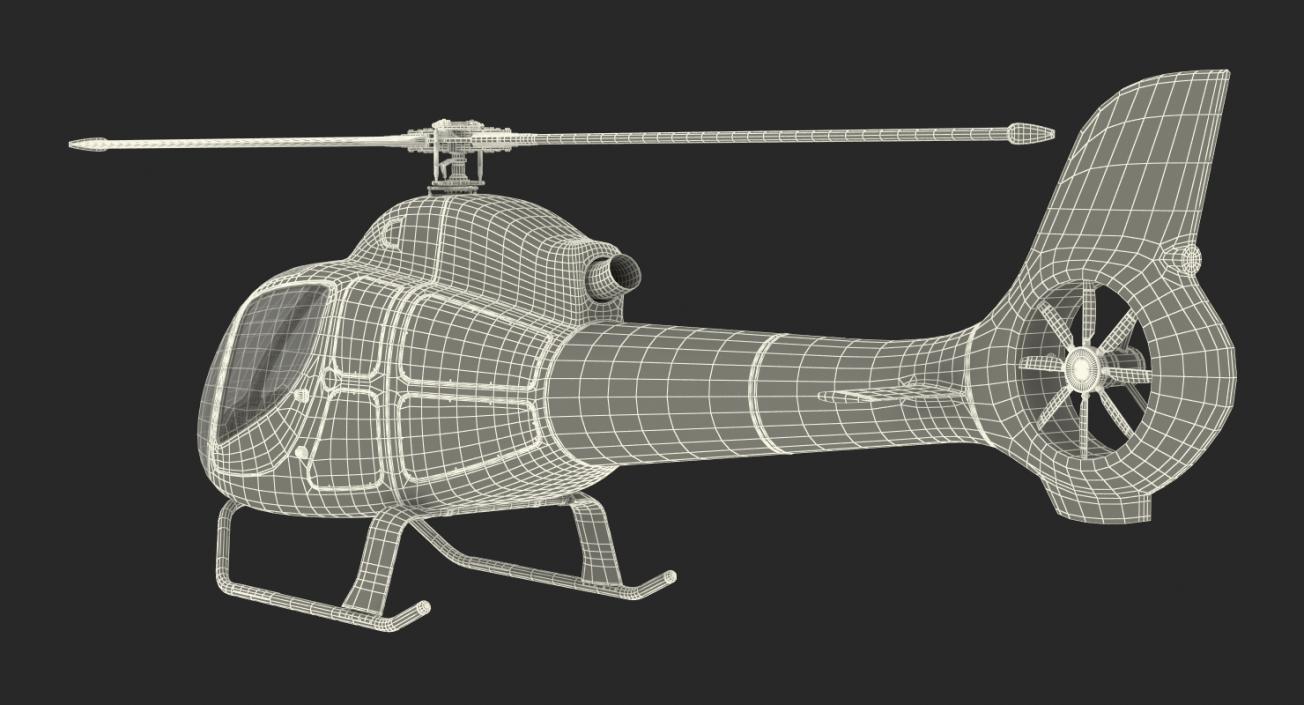 3D Helicopter RT216 Rigged model