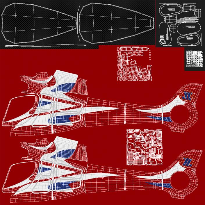 3D Helicopter RT216 Rigged model