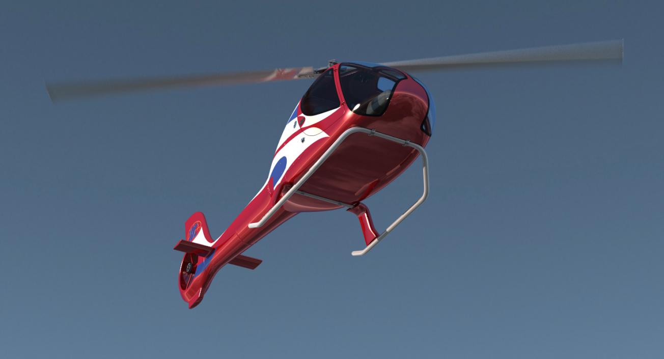 3D Helicopter RT216 Rigged model