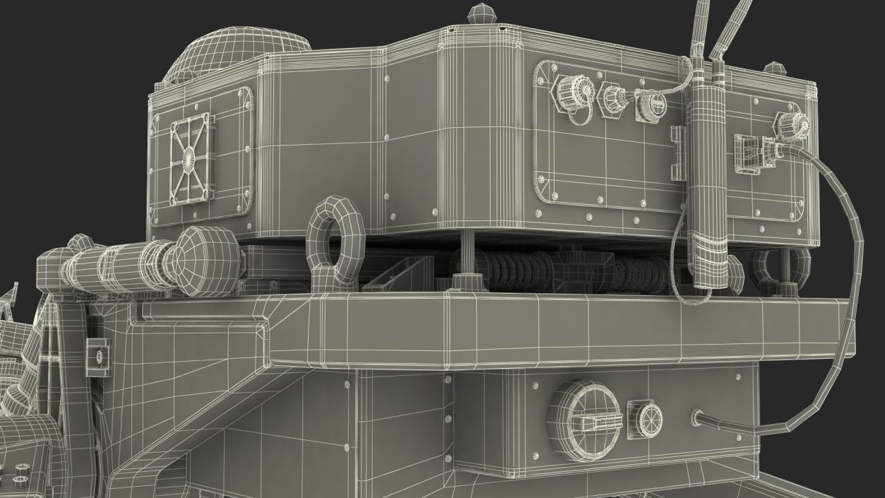 3D model GITAI R1 Lunar Robotic Rover Working Position