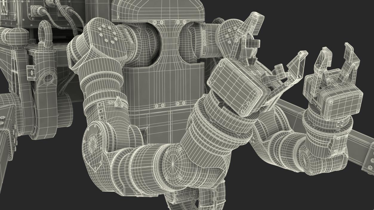 3D model GITAI R1 Lunar Robotic Rover Working Position