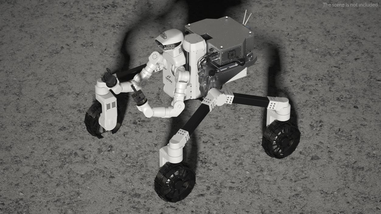 3D model GITAI R1 Lunar Robotic Rover Working Position