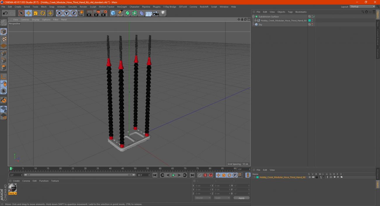 Hobby Creek Modular Hose Third Hand Kit 3D model