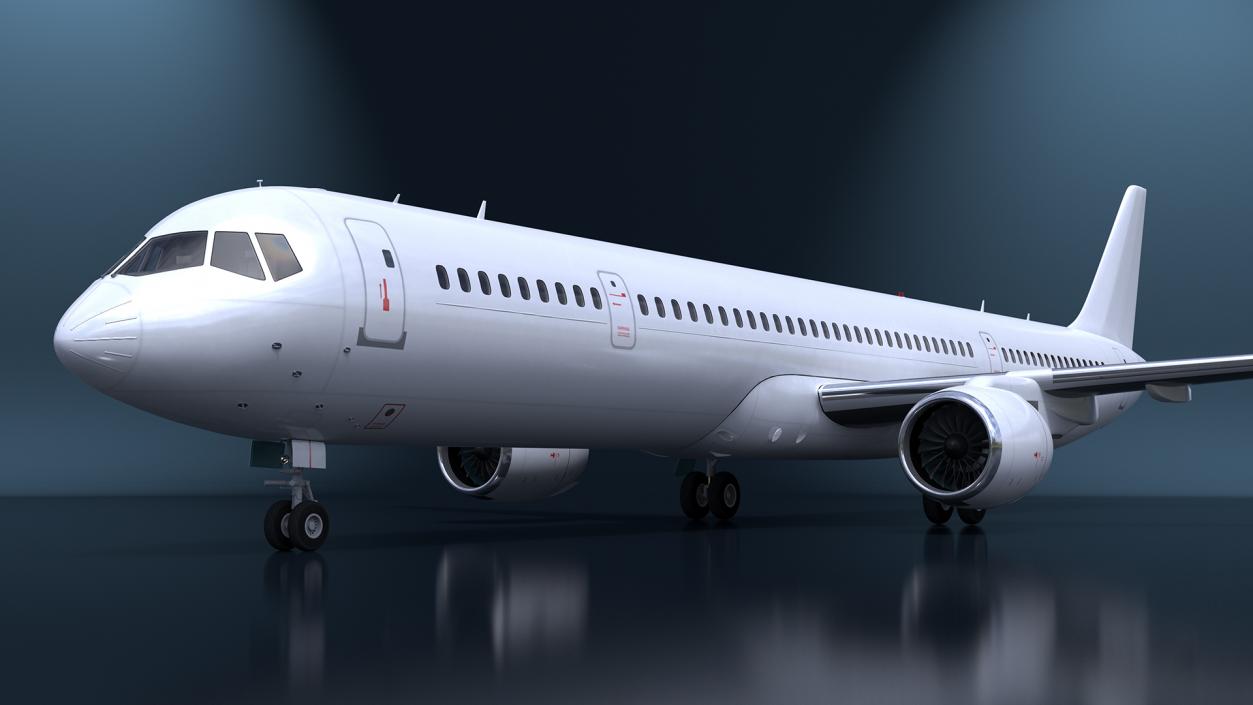 3D Passenger Jetliner model