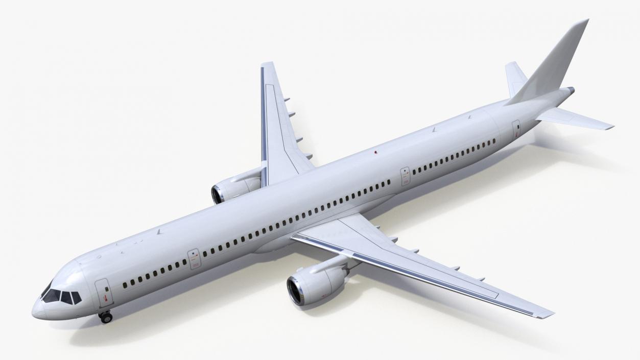 3D Passenger Jetliner model