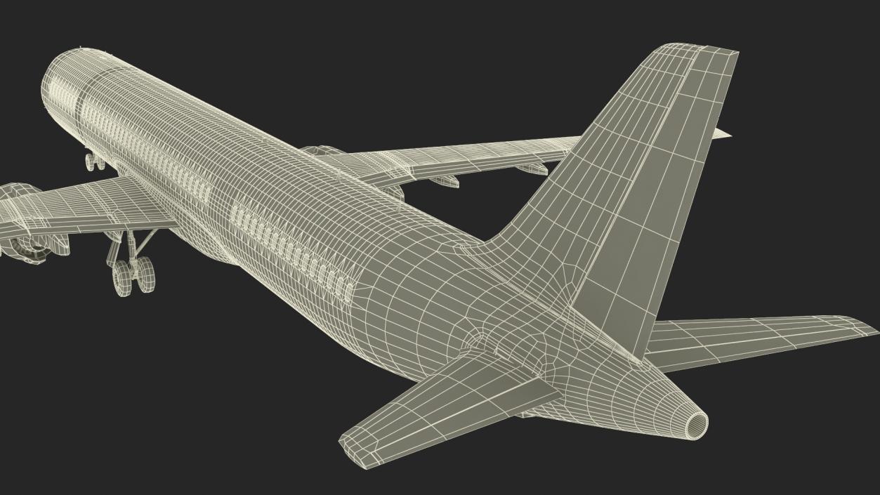 3D Passenger Jetliner model