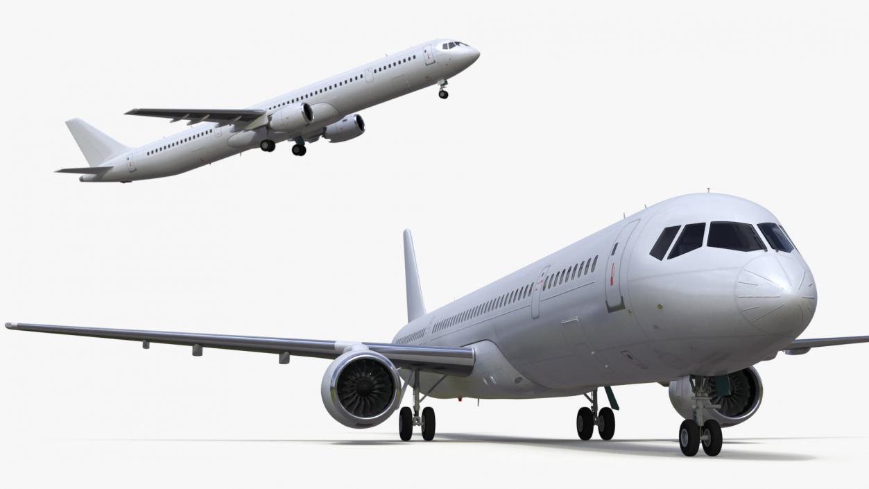 3D Passenger Jetliner model