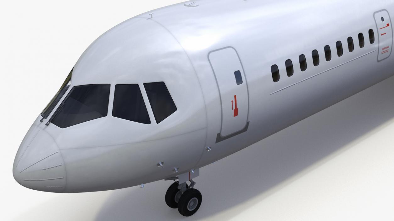 3D Passenger Jetliner model