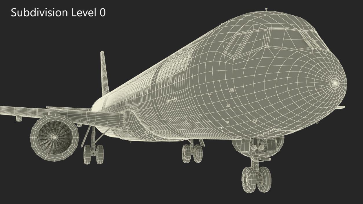 3D Passenger Jetliner model