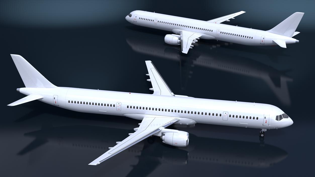 3D Passenger Jetliner model