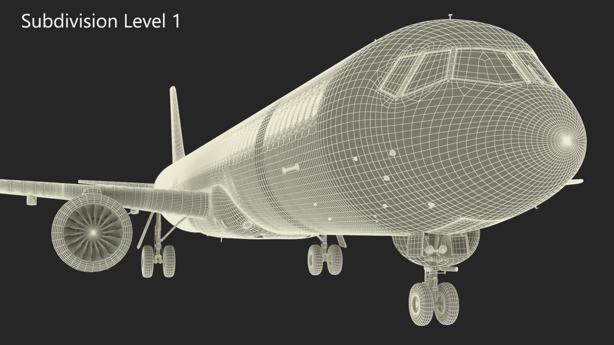 3D Passenger Jetliner model