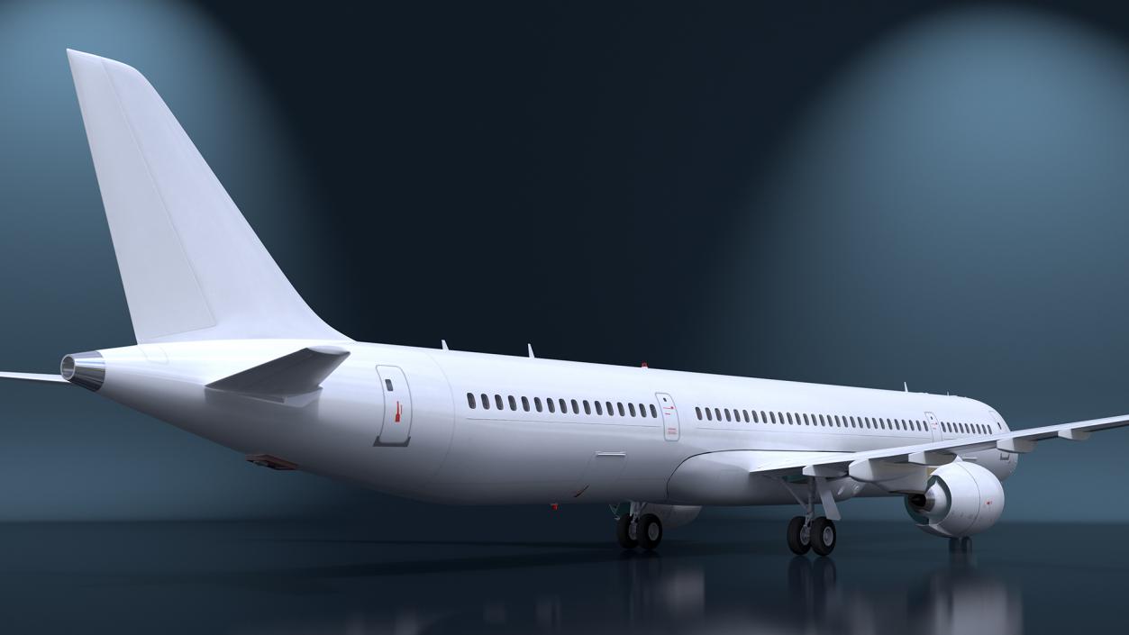 3D Passenger Jetliner model