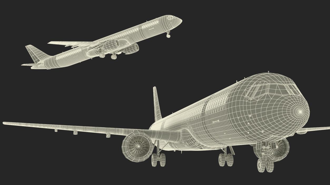 3D Passenger Jetliner model