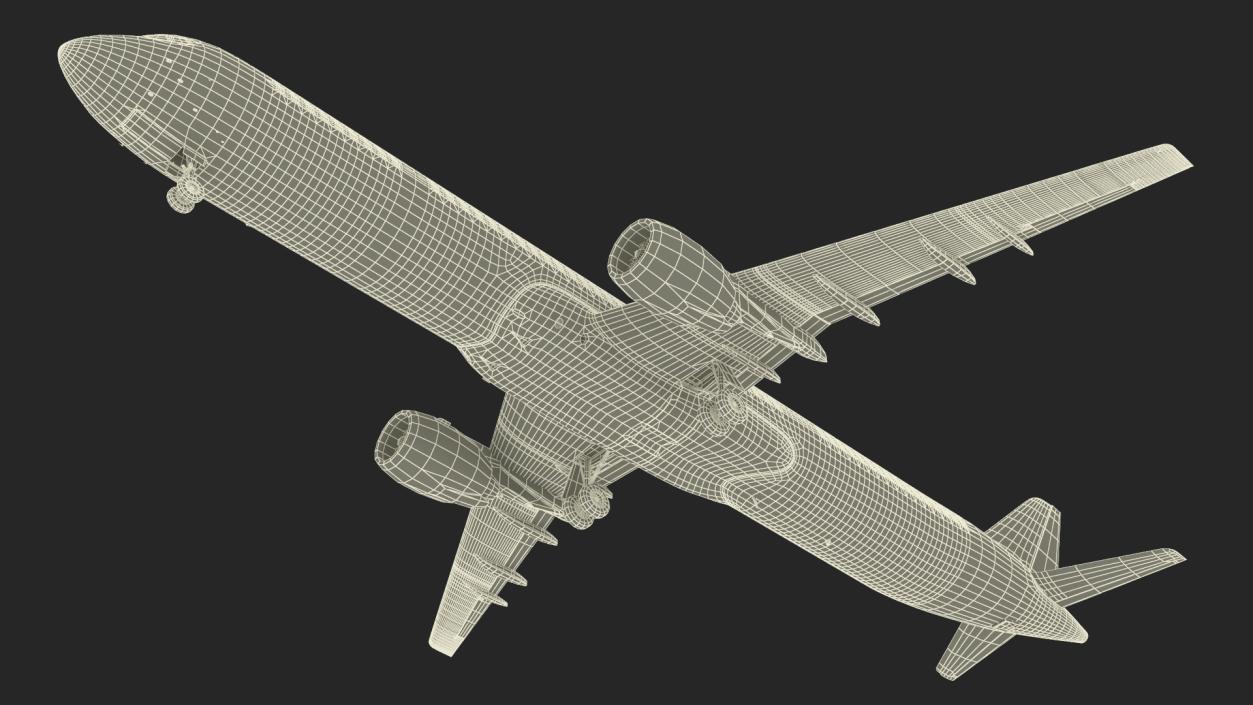 3D Passenger Jetliner model