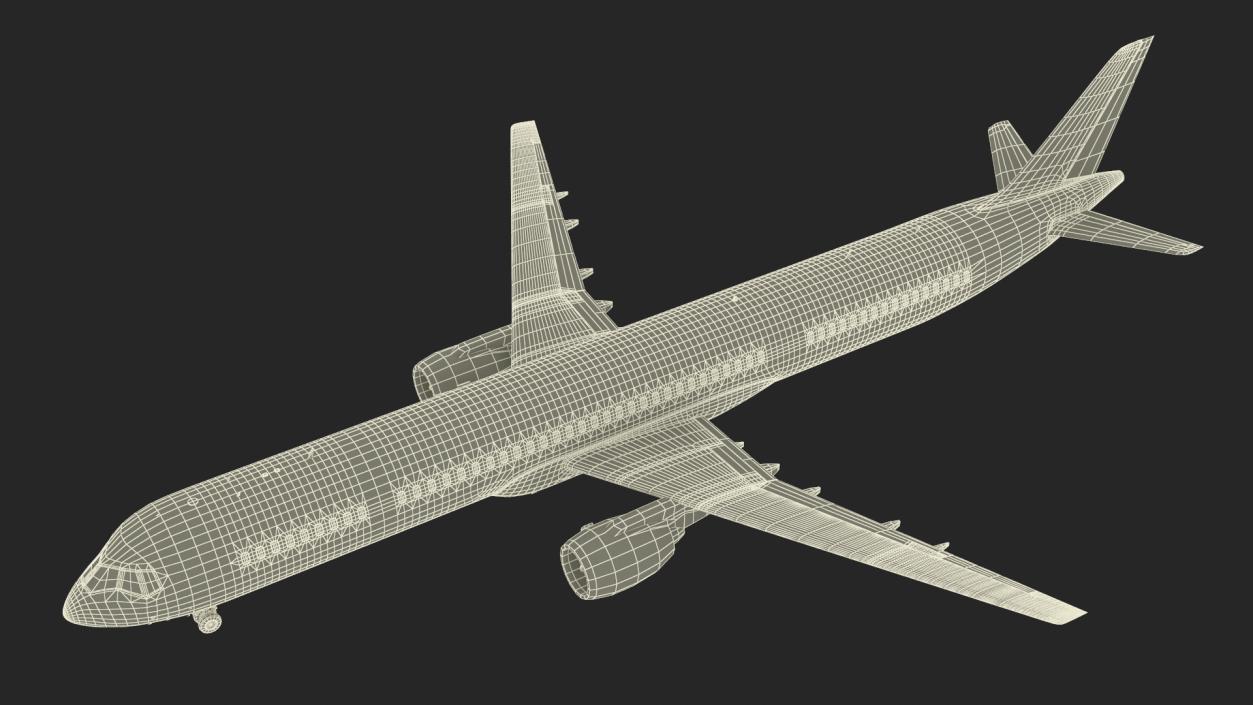 3D Passenger Jetliner model