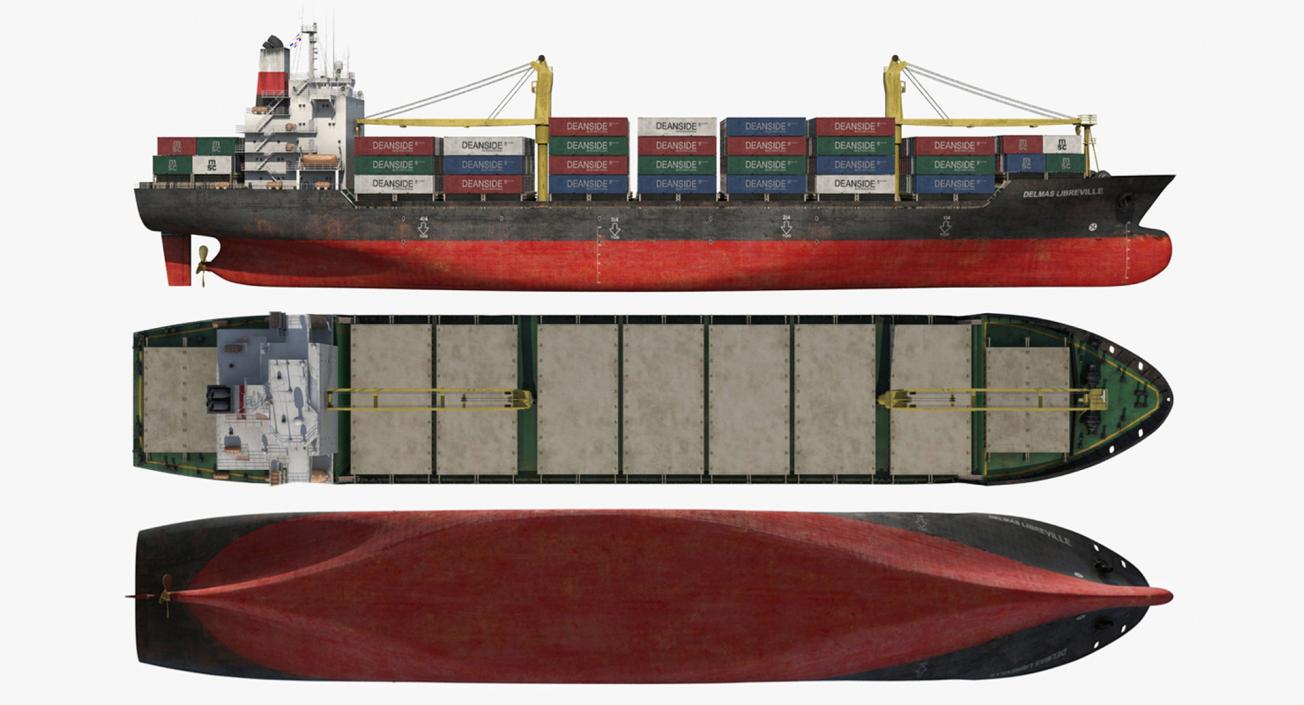 Cargo Ships Collection 5 3D model