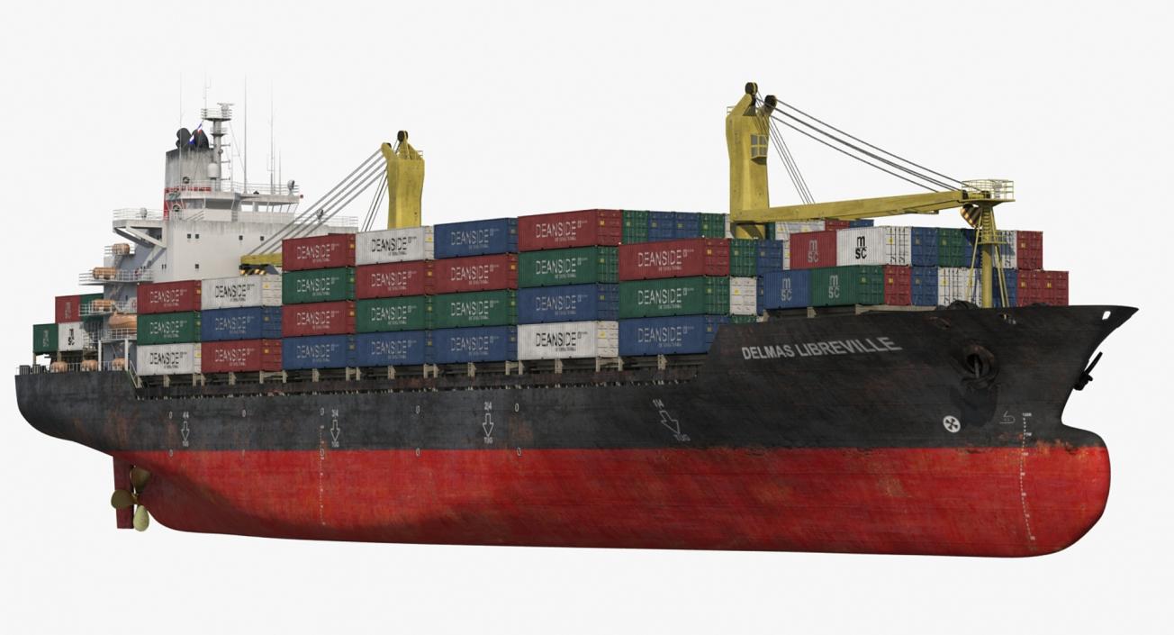 Cargo Ships Collection 5 3D model