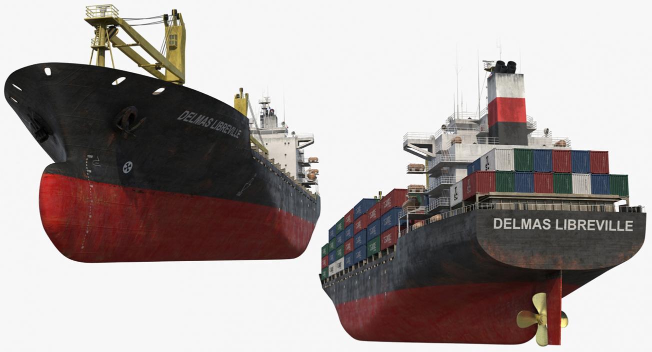 Cargo Ships Collection 5 3D model