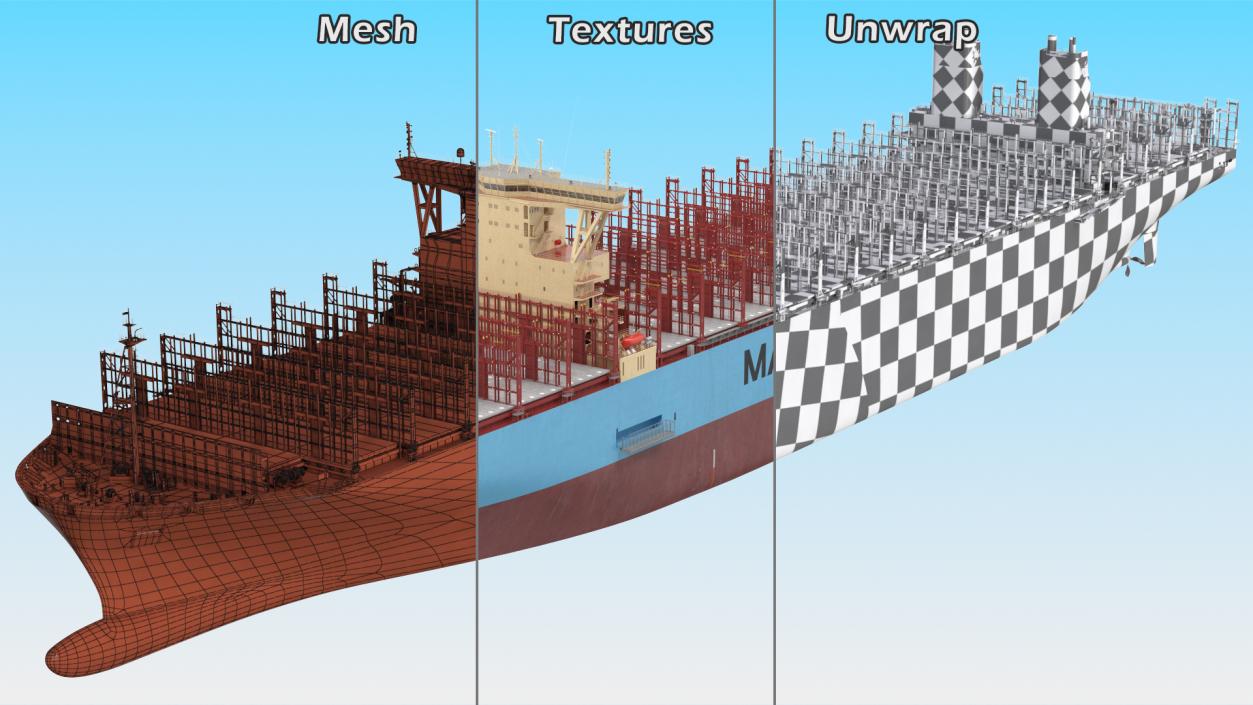 Cargo Ships Collection 5 3D model