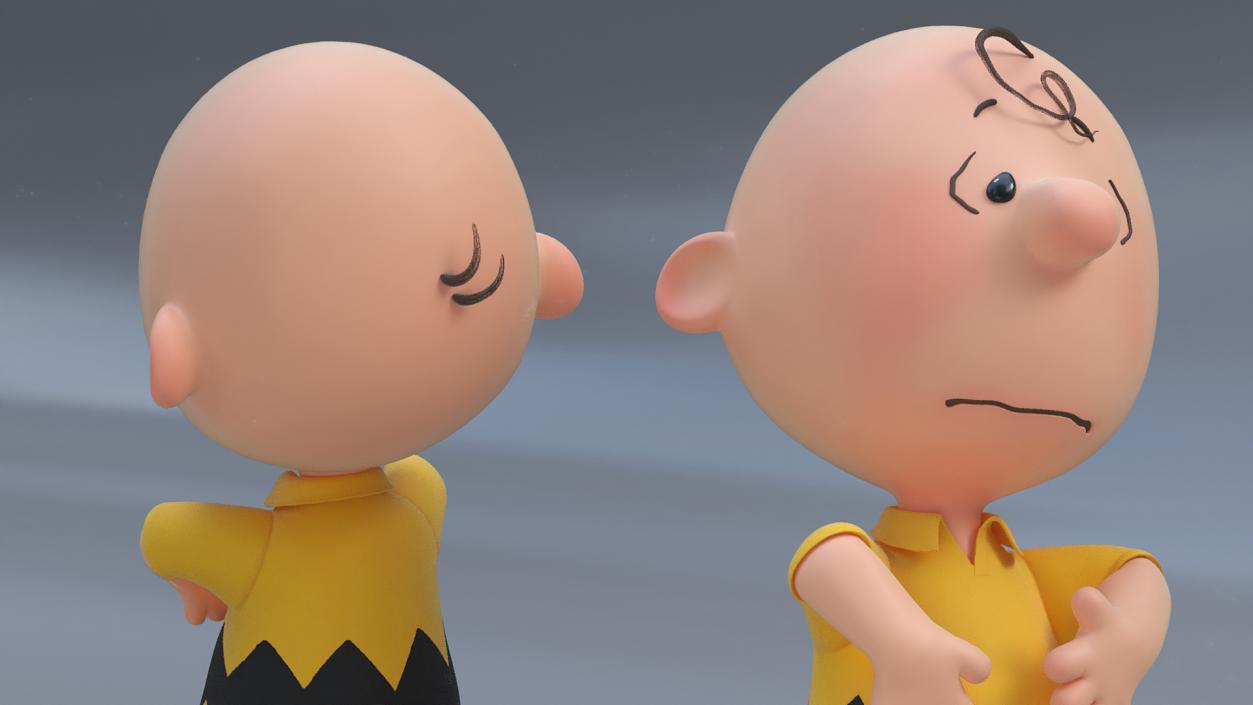 3D Charlie Brown Pain Pose model