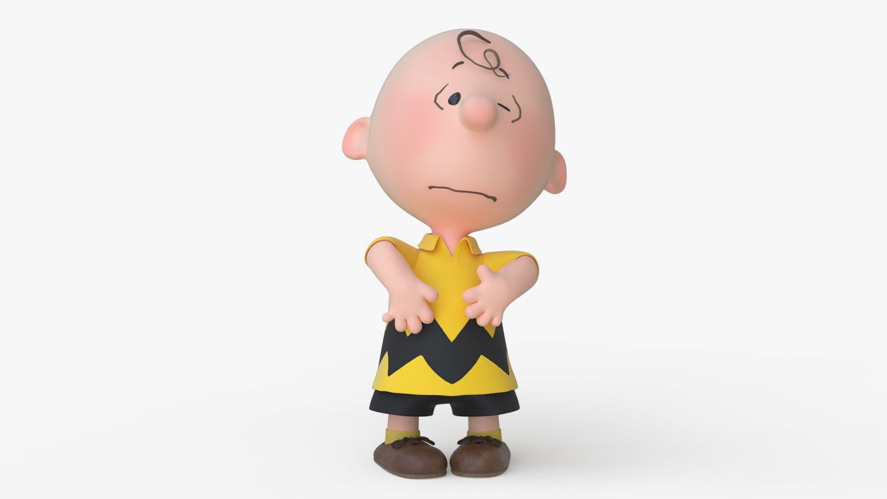 3D Charlie Brown Pain Pose model