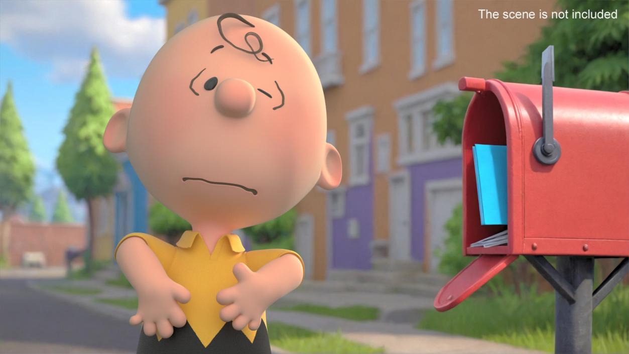 3D Charlie Brown Pain Pose model