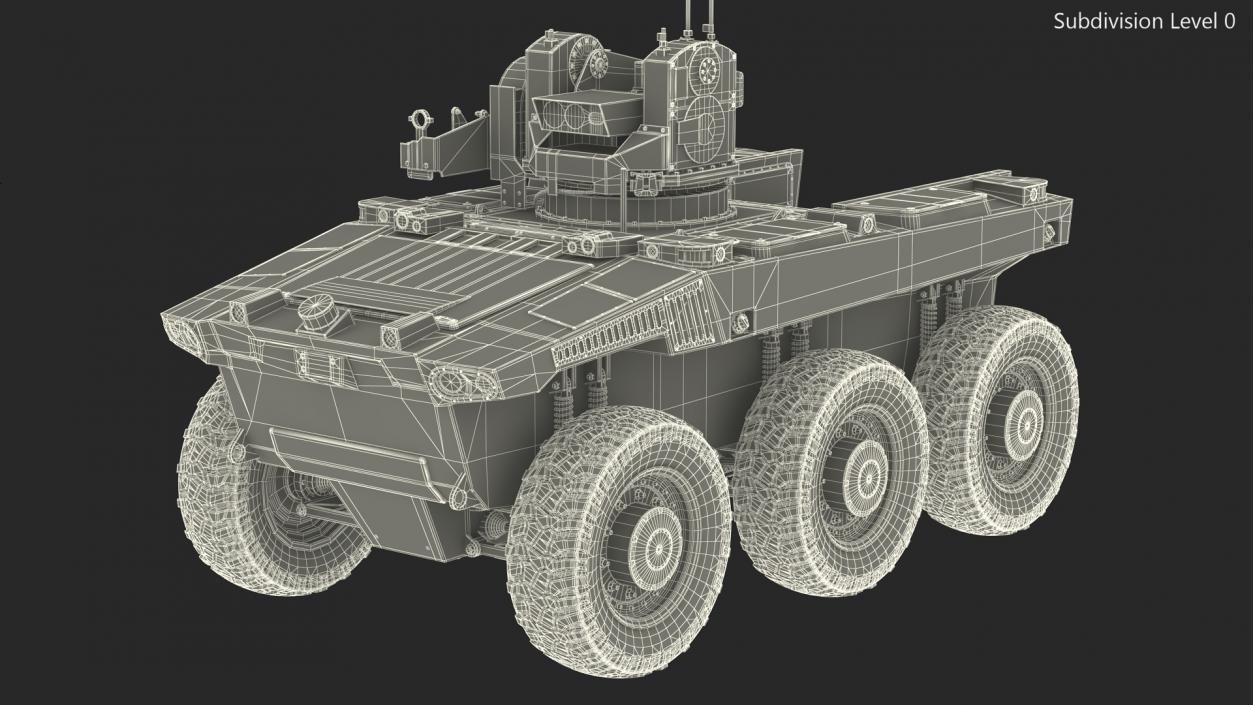 Smart Military Robot Rigged 3D