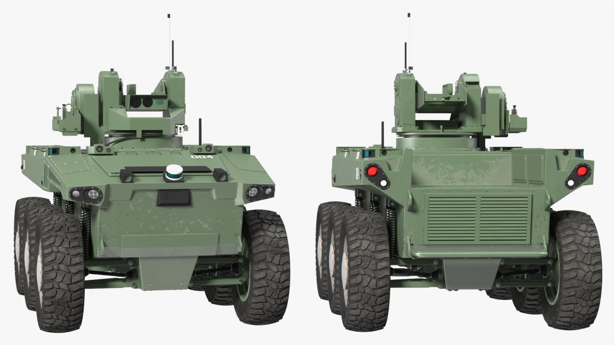 Smart Military Robot Rigged 3D