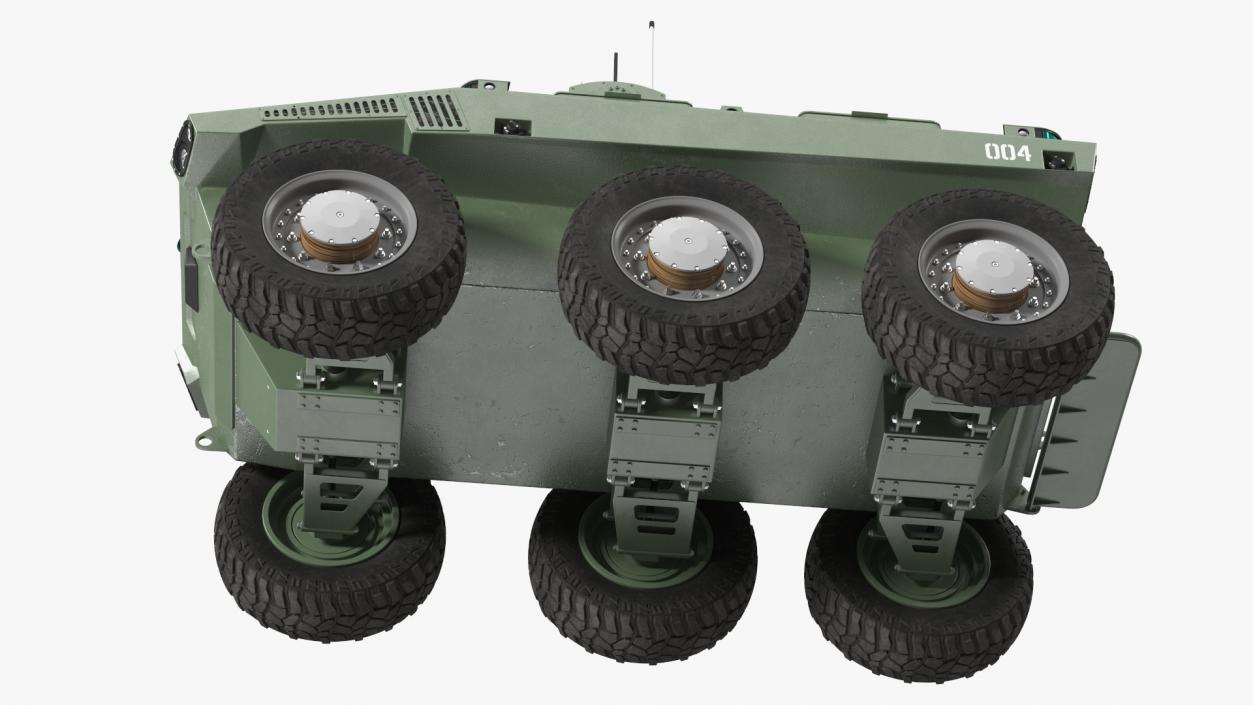 Smart Military Robot Rigged 3D