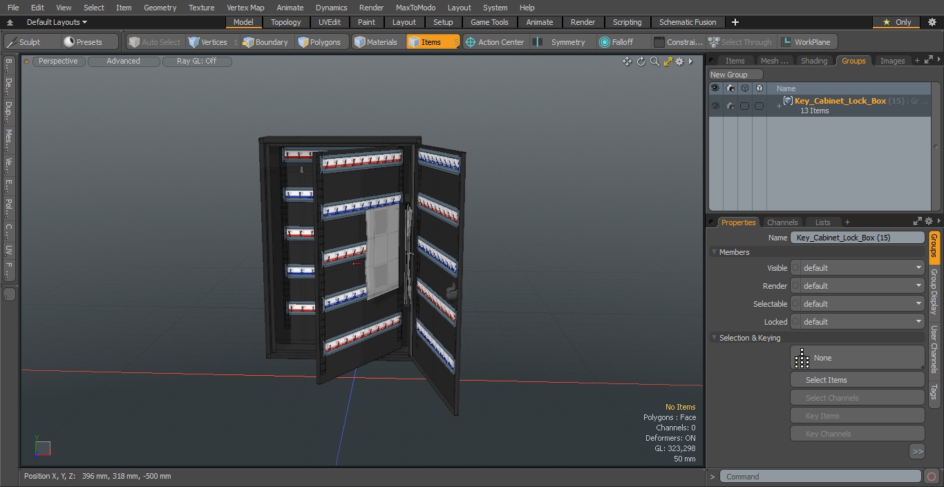 3D model Key Cabinet Lock Box