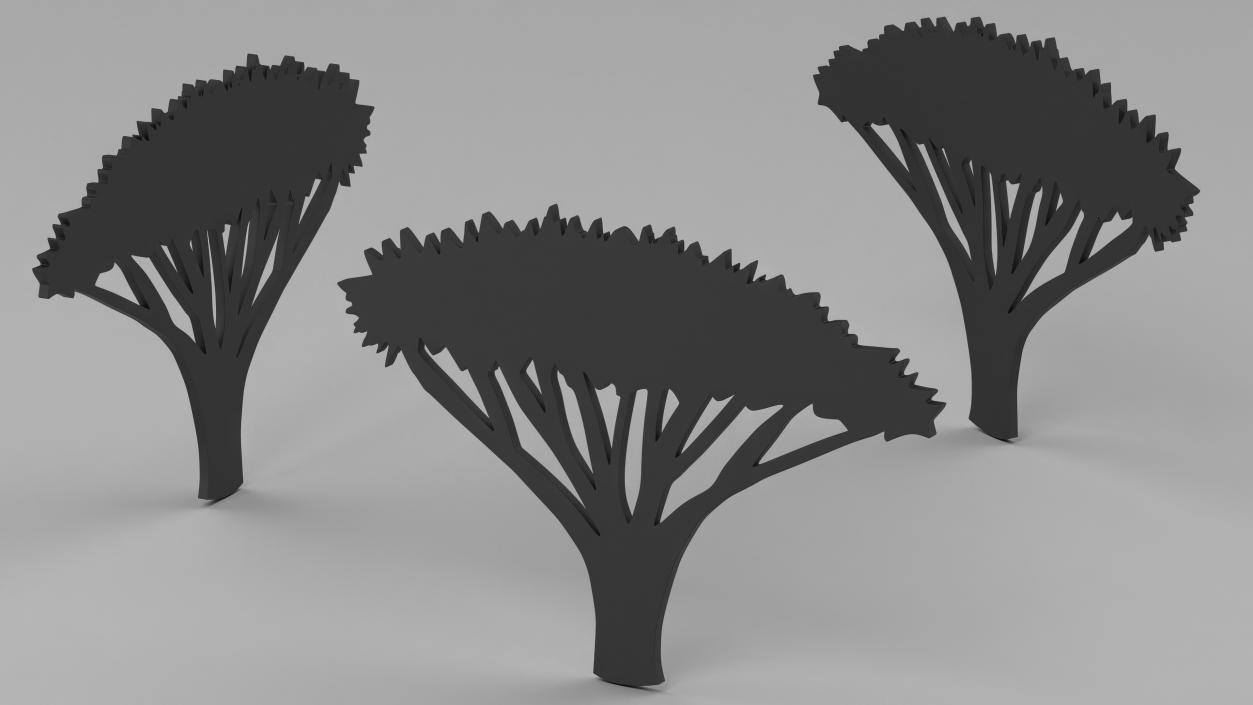 3D model Plant Silhouettes Collection 6