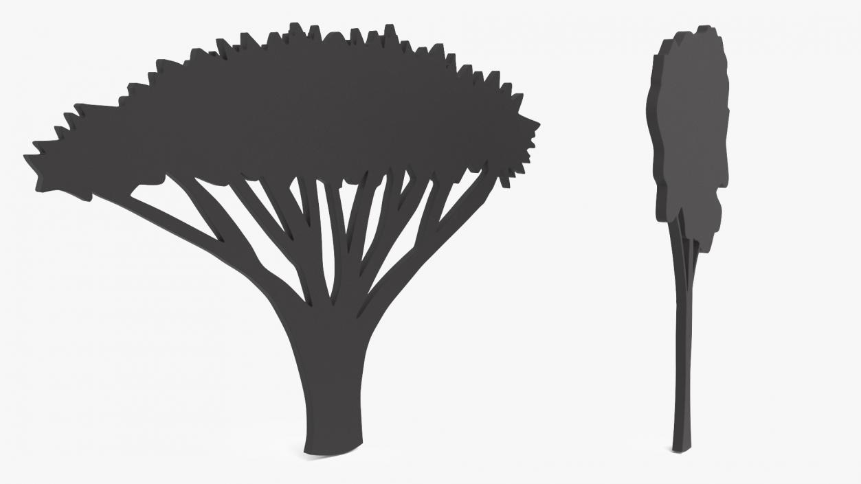 3D model Plant Silhouettes Collection 6