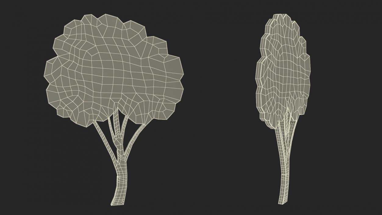 3D model Plant Silhouettes Collection 6