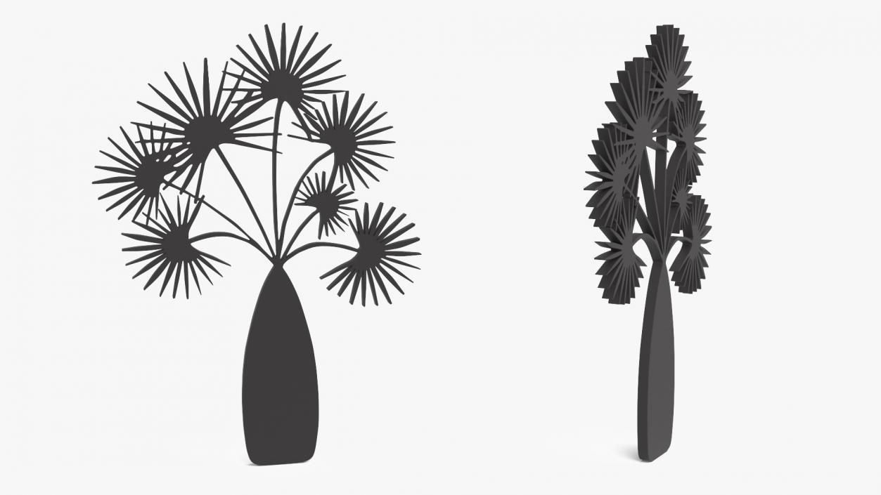 3D model Plant Silhouettes Collection 6