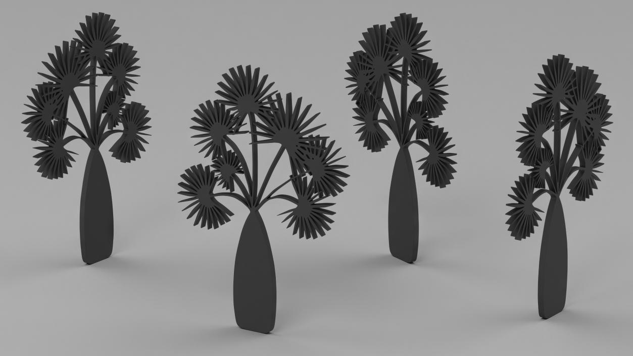 3D model Plant Silhouettes Collection 6