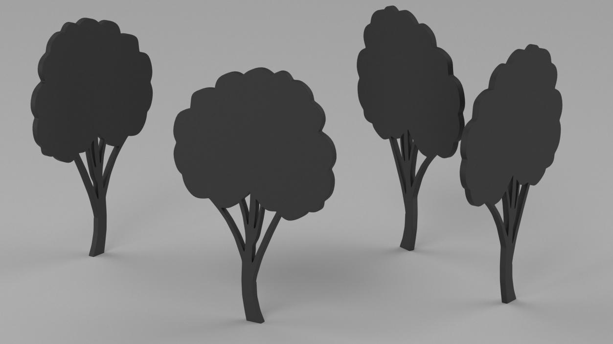 3D model Plant Silhouettes Collection 6