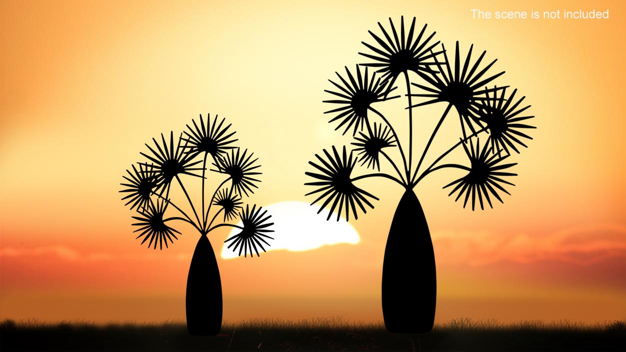 3D model Plant Silhouettes Collection 6