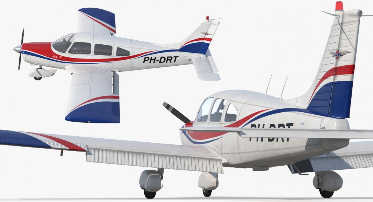 Light Aircraft Piper PA-28-161 Warrior III 3D