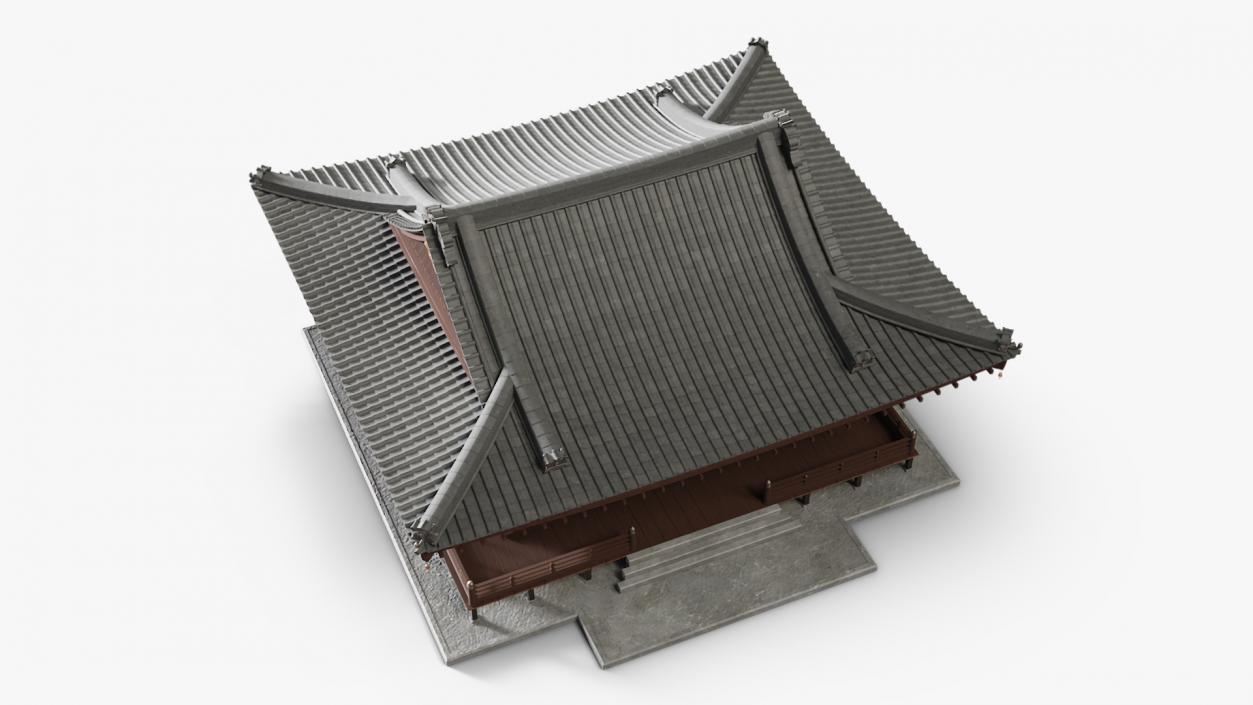 3D model Japan Traditional House 2