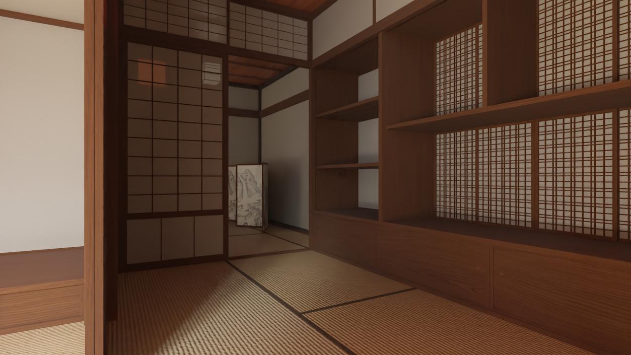 3D model Japan Traditional House 2