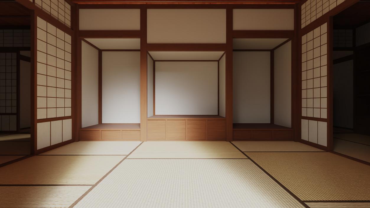 3D model Japan Traditional House 2